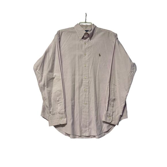 Ralph Lauren Classic Fit Cotton Lilac Purple Button Down Men's Shirt, size 16.5 - Picture 1 of 6